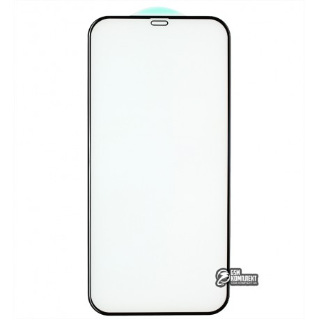 Загартоване захисне скло для iPhone 12 Pro Max, 3D, 4D ARC, чорне