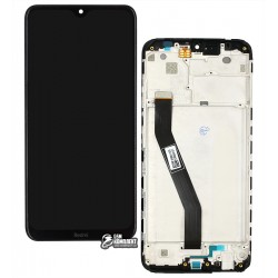 Дисплей Xiaomi Redmi 8, Redmi 8A, чорний, з тачскріном, з рамкою, Original PRC, M1908C3IC, MZB8255IN, M1908C3IG, M1908C3IH, MZB8458IN, M1908C3KG, M1908C3KH