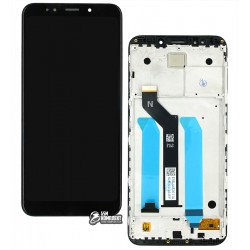 Дисплей для Xiaomi Redmi 5 Plus, чорний, з тачскріном, з рамкою, High Copy