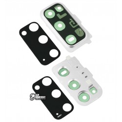 Скло камери Samsung G980 Galaxy S20, білий колір