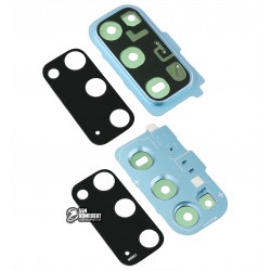 Скло камери Samsung G980 Galaxy S20, синій колір