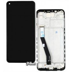 Дисплей Xiaomi Redmi Note 9, черный, с сенсорным экраном (дисплейный модуль), с рамкой, Original (PRC)
