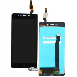 Дисплей Xiaomi Redmi 4, чорний, з тачскріном, High Copy