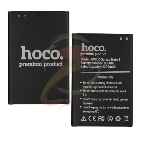 Акумулятор Hoco B800BC для Samsung N900 Note 3, N9000 Note 3, N9005 Note 3, N9006 Note 3, Li-ion, 3,7 В, 3200 мАч