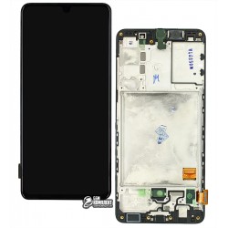 Дисплей для Samsung A415 Galaxy A41, черный, с сенсорным экраном, с рамкой, Original (PRC)