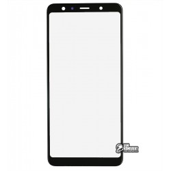 Стекло дисплея для Samsung A750 Galaxy A7 (2018), с OCA пленкой, черный
