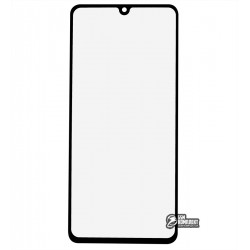 Скло дисплея Samsung A415 Galaxy A41, з OCA-плівкою, чорний колір