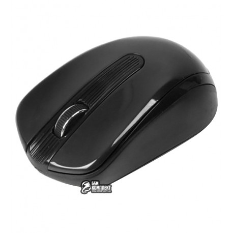 Мышь Maxxter Mr-325, беспроводная, USB, черная