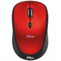 Мышь беспроводная Trust Yvi Wireless Mini Mouse 19522, красная