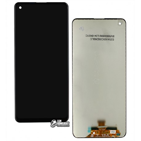Дисплей для Samsung A217 Galaxy A21s, чорний, з сенсорним екраном, Original (PRC)