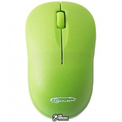 Миша Gemix RIO бездротова 2.4G, 1200 DPI, міні-ресивер, ергономічний дизайн, 10м, зелена