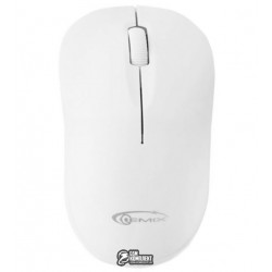 Миша Gemix RIO бездротова 2.4G, 1 200 DPI, міні-ресивер, ергономічний дизайн, 10м, біла