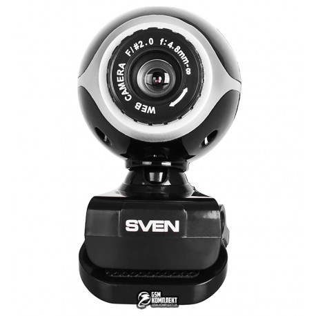 Web-камера SVEN IC-300web Black, 1.3Mp dinamic / 0.35Mp CMOS, USB, мікрофон