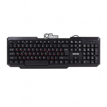 Клавиатура Maxxter KB-211-U USB, ukr/rus, черная