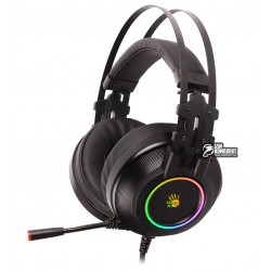 Навушники ігрові Bloody G-528C (Black) 7.1 звук, RGB підсвічування