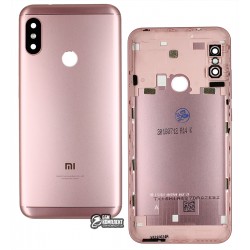 Задня панель корпусу Xiaomi Mi A2 Lite, Redmi 6 Pro, рожевий колір