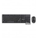 Комплект клавіатура і миша REAL-EL Standard 550 Kit Wireless, Чорна , USB