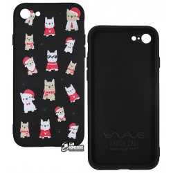 Чехол для Apple iPhone 7/8/SE 2, WAVE Fancy Winter (TPU), (dogs/black)