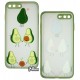 Чехол для Apple iPhone 7 Plus/8 Plus, WAVE Cartoon, PC-TPU (avocado family/mint gum)