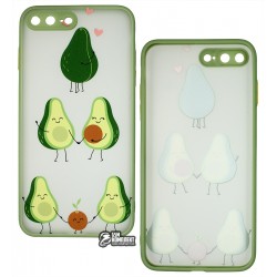 Чехол для Apple iPhone 7 Plus/8 Plus, WAVE Cartoon, PC-TPU (avocado family/mint gum)