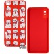 Чехол для Xiaomi Redmi 9A, WAVE Fancy (TPU), (bears with a scarf/red)