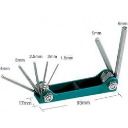 Набор складываемых шестигранных ключей ProsKit 8PK-021N Набор складываемых шестигранных ключей ProsKit 8PK-021N