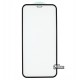 Загартоване захисне скло для iPhone 12, iPhone 12 Pro, Tiger Glass, 3D, чорне