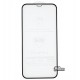 Закаленное защитное стекло для iPhone 12, iPhone 12 Pro, 4D Glass, 3D, черное