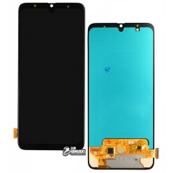 Дисплей для Samsung A705 Galaxy A70, чорний, з сенсорним екраном, (OLED), High Copy