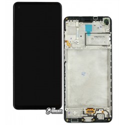 Дисплей для Samsung A217 Galaxy A21s, чорний, з сенсорним екраном, з рамкою, Original (PRC) Дисплей для Samsung A217 Galaxy A21s, чорний, з сенсорним екраном, з рамкою, Original (PRC)