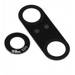 Скло камери для Xiaomi Mi 9T, чорний колір, повний комплект, без рамки