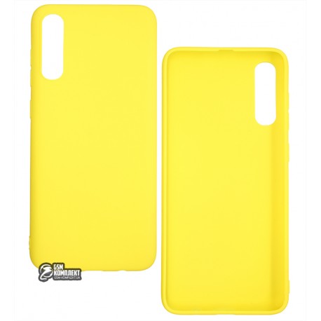 Чехол для Samsung A707F/DS Galaxy A70s, Matt Tpu case, силикон, желтый