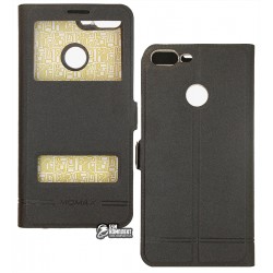 Чехол для Huawei Honor 9 Lite, Momax, книжка с окошком, черная