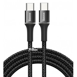 Кабель Type-C - Type-C, Baseus halo PD2.0, 60Вт, 3A, 1 метр
