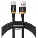 Кабель Type-C - USB, Baseus Purple Gold Red HW flash 40Вт, 1метр