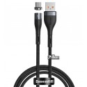 Кабель Type-C - USB, Baseus Zinc Magnetic Safe Fast Charging Data, 5А 1метр, серый
