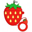 Чехол для Apple AirPods Pretty Food Animals, strawberry