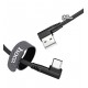 Кабель Type-C - USB, Hoco U83 Puissant silicone, угловой, 3А, 1м, силиконовый