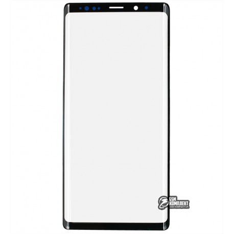 Скло дисплея Samsung N960 Galaxy Note 9, з OCA-плівкою, чорний колір