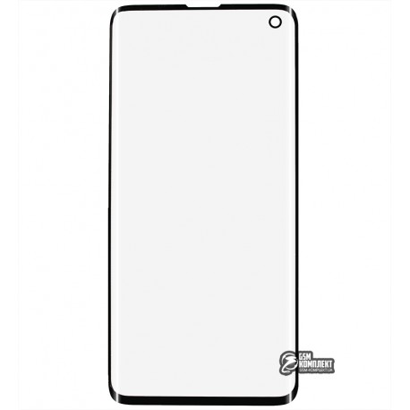 Скло дисплея для Samsung G973 Galaxy S10, чорне
