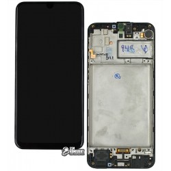 Дисплей для Samsung M215 Galaxy M21, чорний, з сенсорним екраном, з рамкою, Original (PRC) Дисплей для Samsung M215 Galaxy M21, чорний, з сенсорним екраном, з рамкою, Original (PRC)