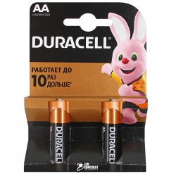 Батарейка Duracell LR06 MN1500, AA, 2 шт.