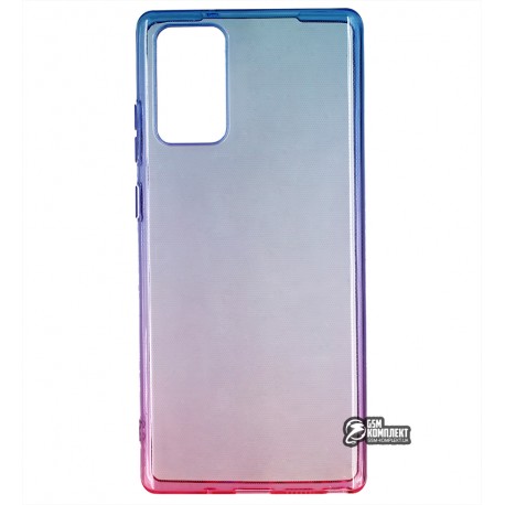 Чехол для Samsung N980 Galaxy Note 20, Gradient Design, силиконовый ультратонкий, blue/pink Чехол для Samsung N980 Galaxy Note 20, Gradient Design, силиконовый ультратонкий, blue/pink