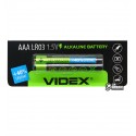 Батарейка лужна Videx Alcaline, отрывная, LR03, AAA, 1 шт
