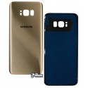 Задняя панель корпуса для Samsung G955F Galaxy S8 Plus, золотистая, original (PRC), maple gold