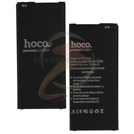 Акумулятор Hoco EB-BA710ABE для Samsung A710F Galaxy A7 (2016), (Li-ion 3.85V 3300 мАч)