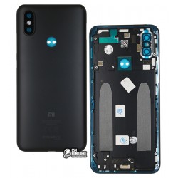 Задня панель корпусу Xiaomi Mi 6X, Mi A2, чорний колір
