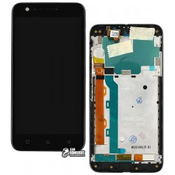 Дисплей для Lenovo C2 (K10a40), чорний, з сенсорним екраном (дисплейний модуль), з рамкою
