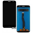 Дисплей для Huawei Nova Plus, черный, с тачскрином, оригинал (переклеено стекло), MLA-L11/MLA-L01