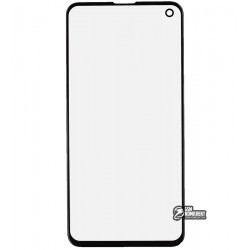 Скло корпусу для Samsung G970 Galaxy S10e, з OCA плівкою, чорний